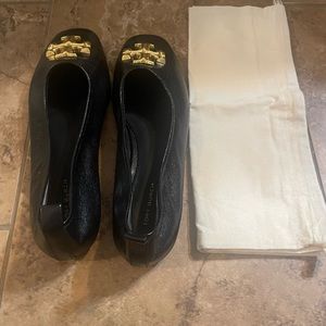 Tori Burch Black Flats